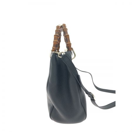  GUCCI グッチ レディース 2WAYバッグ ショルダー バンブーショッパー レザー 336032 ブラック