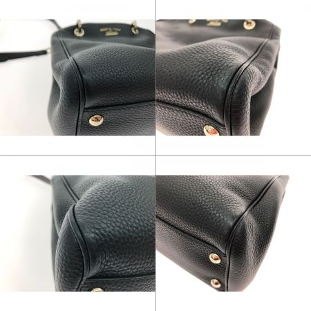  GUCCI グッチ レディース 2WAYバッグ ショルダー バンブーショッパー レザー 336032 ブラック