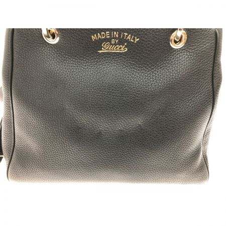  GUCCI グッチ レディース 2WAYバッグ ショルダー バンブーショッパー レザー 336032 ブラック