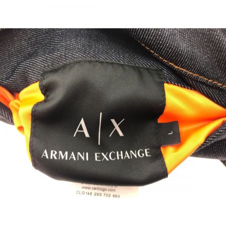  ARMANI アルマーニ メンズジャケット アルマーニ エクスチェンジ デニム リバーシブルジャケット Lサイズ ネイビー