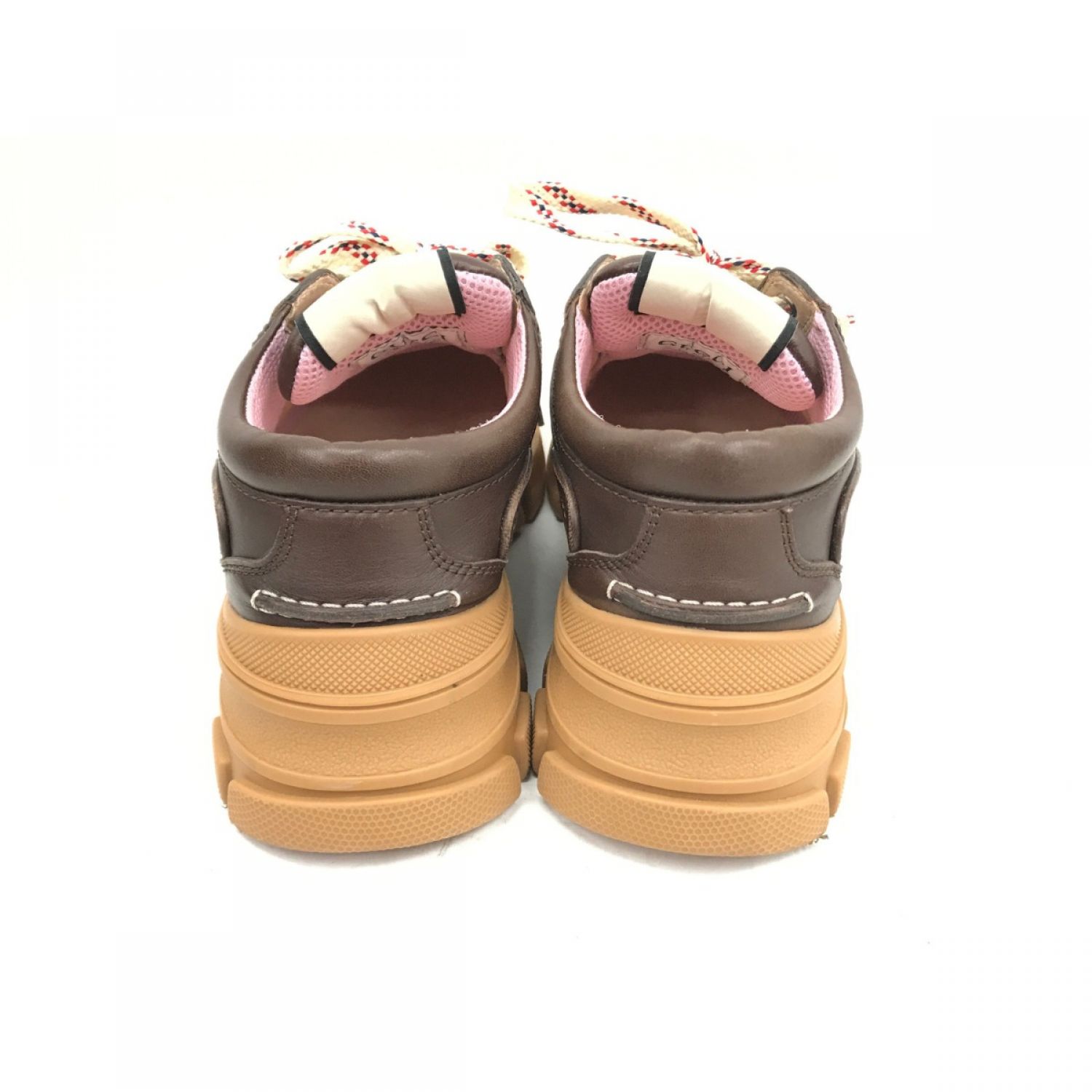 中古】 GUCCI グッチ ローカットスニーカー BOATREK 576048 ブラウン B