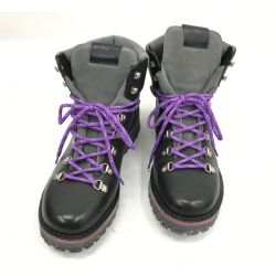 ▼▼ Paul Smith ポールスミス レザーブーツ ブラック×パープル Bランク