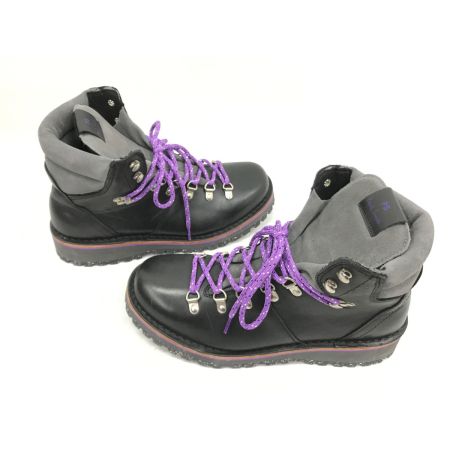  Paul Smith ポールスミス レザーブーツ ブラック×パープル