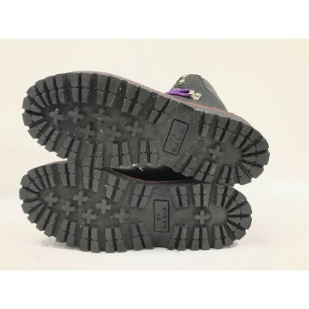  Paul Smith ポールスミス レザーブーツ ブラック×パープル