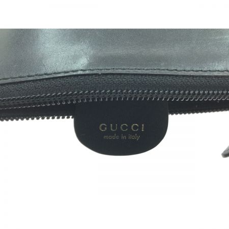  GUCCI グッチ ショルダーバッグ ポーチ付き バンブー 001.1553.1880 ブラック