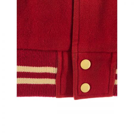  VAN ヴァン メンズ スタジアムジャンパー スタジャン ウール Lサイズ JW-10502 レッド