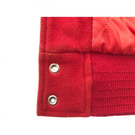  VAN ヴァン メンズ スタジアムジャンパー スタジャン ウール Lサイズ JW-10502 レッド