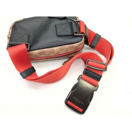  COACH コーチ ウエストポーチ シグネチャー 76157 ブルー×ベージュ