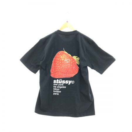  stussy ステューシー メンズ Tシャツ STRAWBERRY TEE Mサイズ タグ付 ブラック