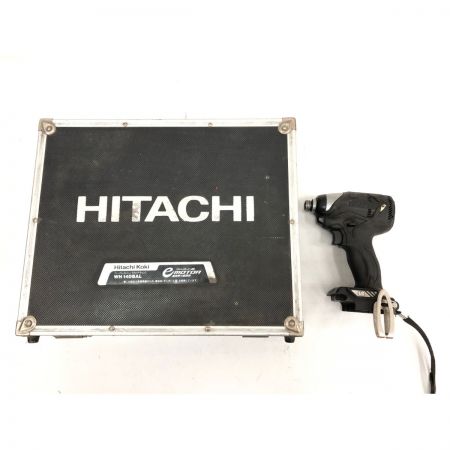  HITACHI 日立 電動工具 コードレス式 14.4V インパクトドライバ 充電器・充電池3個・ケース付 WH14DBAL ブラック