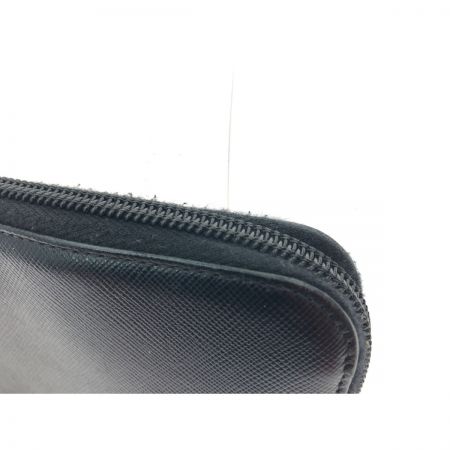  PRADA プラダ レディース 長財布 ラウンドファスナー トライアングルロゴプレート  ブラック