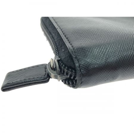  PRADA プラダ レディース 長財布 ラウンドファスナー トライアングルロゴプレート  ブラック