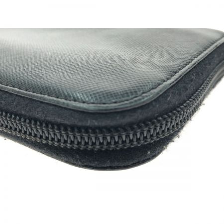  PRADA プラダ レディース 長財布 ラウンドファスナー トライアングルロゴプレート  ブラック
