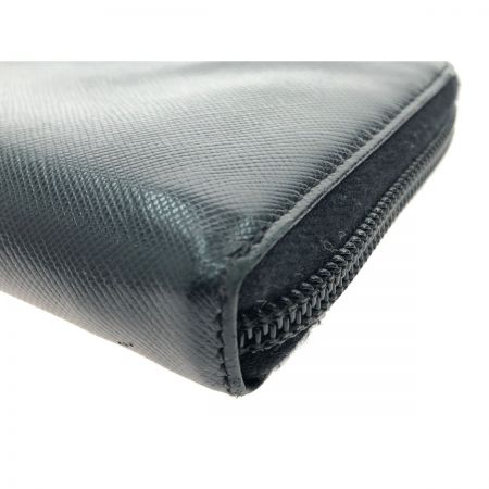  PRADA プラダ レディース 長財布 ラウンドファスナー トライアングルロゴプレート  ブラック