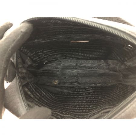  PRADA プラダ ユニセックス ショルダーバッグ LINEA ROSSA リネアロッサ B9339 チャコールグレー