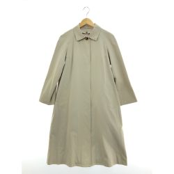 ▼▼ BURBERRY LONDON バーバリーロンドン レディース ステンカラーコート 比翼ボタン ライナー付 SIZE40 ベージュ Bランク