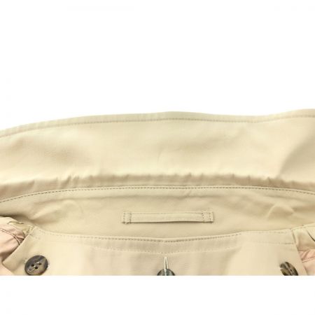  BURBERRY LONDON バーバリーロンドン レディース ステンカラーコート 比翼ボタン ライナー付 SIZE40 ベージュ