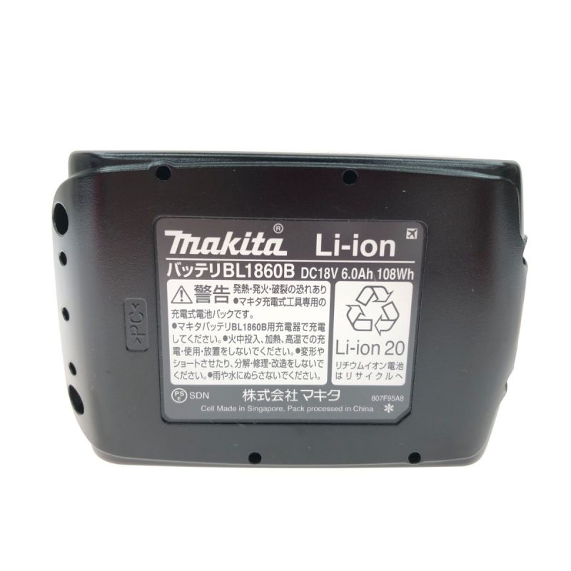 中古】 MAKITA マキタ 18Ｖ 6ah リチウムイオンバッテリ－ 純正品