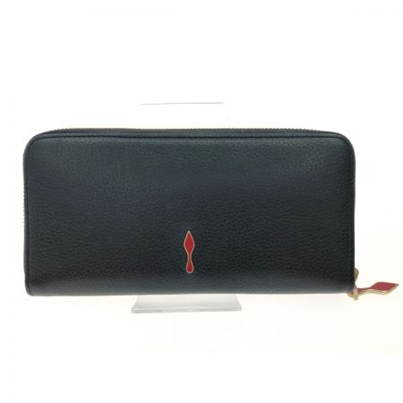  Christian Louboutin クリスチャンルブタン 長財布 ラウンドファスナー パネトーネ   1185061 ブラック×レッド