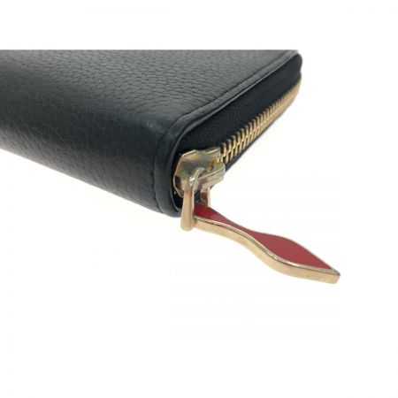  Christian Louboutin クリスチャンルブタン 長財布 ラウンドファスナー パネトーネ   1185061 ブラック×レッド