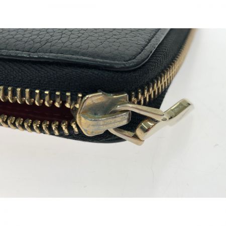  Christian Louboutin クリスチャンルブタン 長財布 ラウンドファスナー パネトーネ   1185061 ブラック×レッド