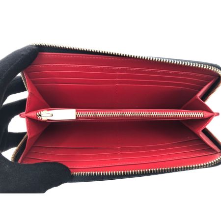  Christian Louboutin クリスチャンルブタン 長財布 ラウンドファスナー パネトーネ   1185061 ブラック×レッド