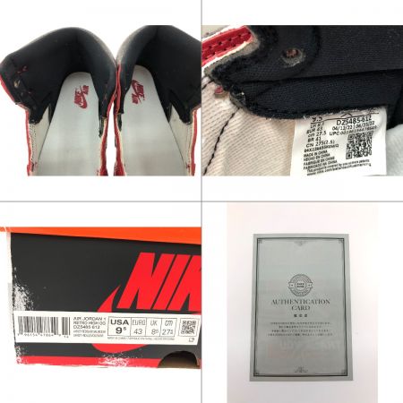  NIKE ナイキ メンズ スニーカー エア ジョーダン I レトロ ハイ シカゴ ロスト アンド ファウンド DZ5485-612 レッド