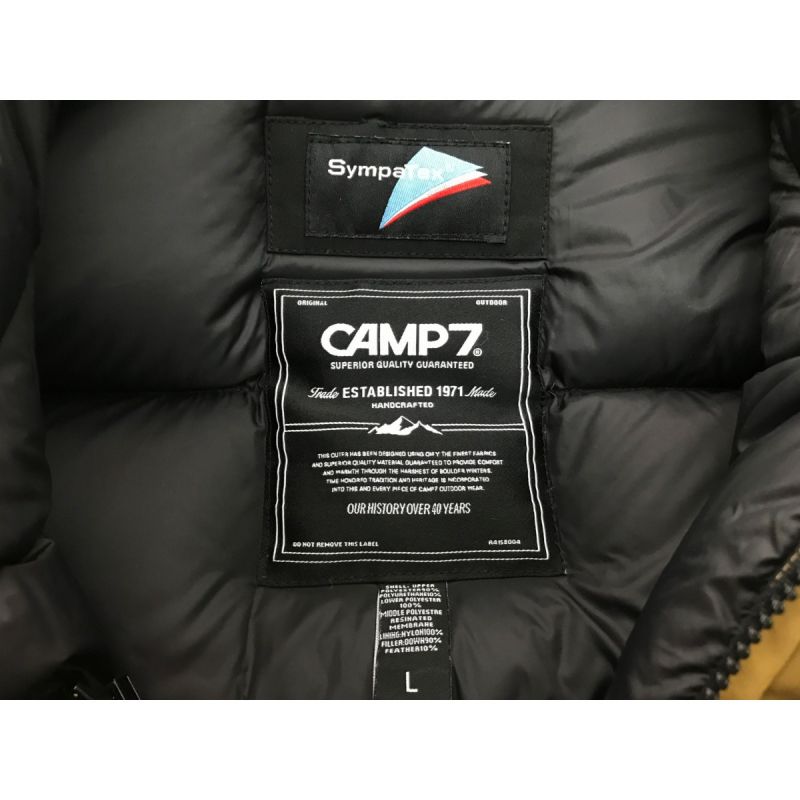 中古】 CAMP7 ダウンジャケット CP-4116003 ヨゴレ有り ベージュ｜総合 ...