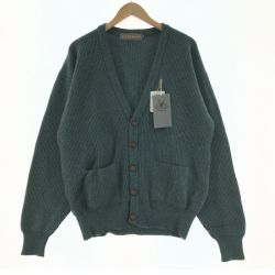 ▼▼ DUNLOP ダンロップ ニット セーター カシミヤ100% SIZE L グリーン Aランク