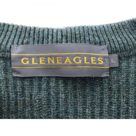  DUNLOP ダンロップ ニット セーター カシミヤ100% SIZE L グリーン