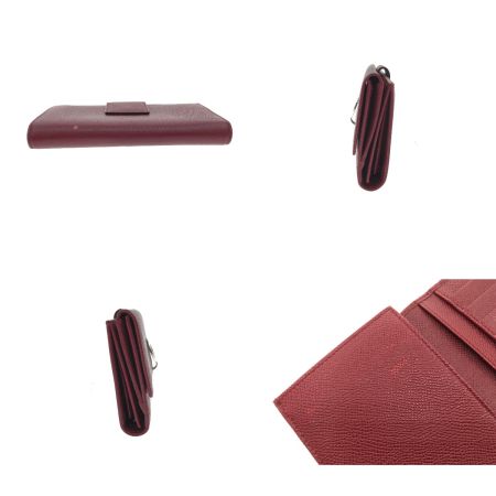 BVLGARI ブルガリ 長財布 ロゴクリップ ルビーレッド 33744