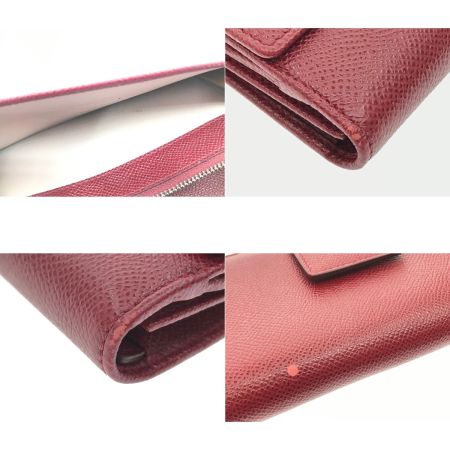  BVLGARI ブルガリ 長財布 ロゴクリップ ルビーレッド 33744 ボルドー