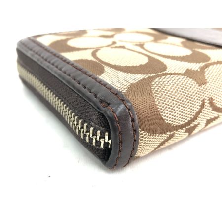  COACH コーチ レディース 長財布 ラウンドファスナー ラグジュアリー シグネチャー アウトレット  F54630