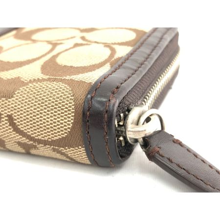  COACH コーチ レディース 長財布 ラウンドファスナー ラグジュアリー シグネチャー アウトレット  F54630