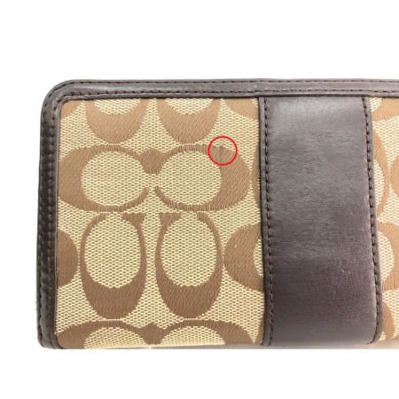  COACH コーチ レディース 長財布 ラウンドファスナー ラグジュアリー シグネチャー アウトレット  F54630