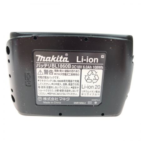  MAKITA マキタ 18Ｖ 6ah リチウムイオンバッテリ－ 純正品 BL1860B