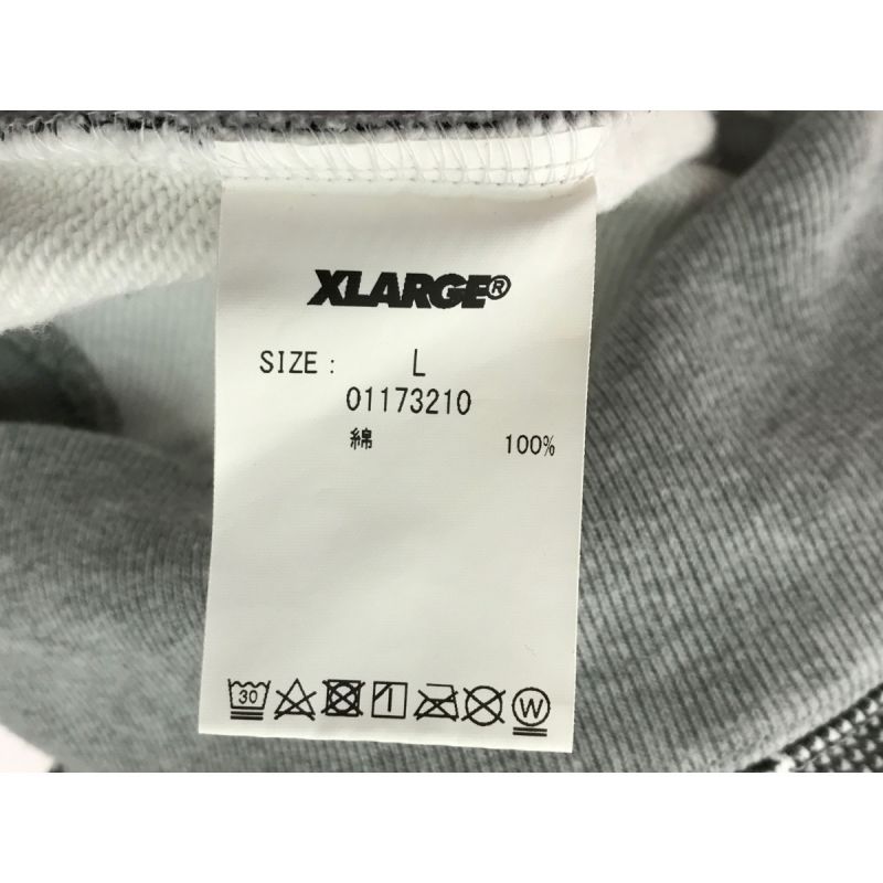 中古】 X-LARGE エクストララージ パーカー グレンチェック グレー