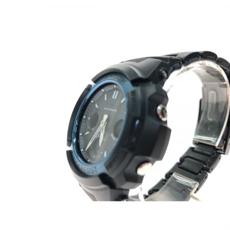  CASIO カシオ メンズ腕時計 電波ソーラー デジアナウォッチ G-SHOCK Gショック メタルプラスチックベルト AWG-M100BC