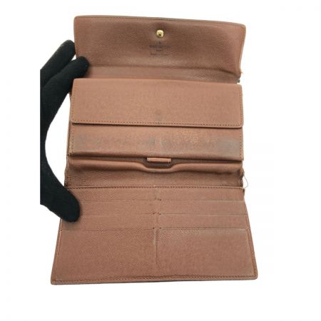  LOUIS VUITTON ルイヴィトン レディース 三つ折り長財布 モノグラム ポルト トレゾール インターナショナル M61215 ブラウン