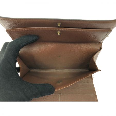  LOUIS VUITTON ルイヴィトン レディース 三つ折り長財布 モノグラム ポルト トレゾール インターナショナル M61215 ブラウン