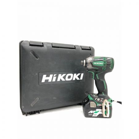  HiKOKI ハイコーキ 電動工具 36V コードレスインパクトドライバ 充電器・充電池2個・ケース付 WH36DA グリーン
