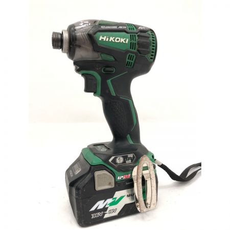  HiKOKI ハイコーキ 電動工具 36V コードレスインパクトドライバ 充電器・充電池2個・ケース付 WH36DA グリーン