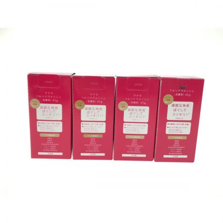   マナラ ツルリナウォッシュ 洗顔料 45g 4個セット