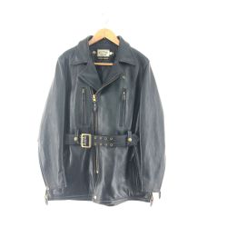 ▼▼ STANDARD MOTORCYCLE LEATHERS スタンダードモーターサイクルレザーズ メンズ ライダース 38 ブラック Bランク