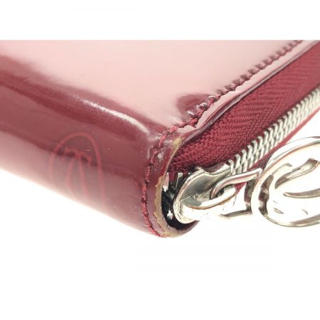 Cartier カルティエ レディース 長財布 ラウンドファスナー ハッピーバースデー エナメル ボルドー｜中古｜なんでもリサイクルビッグバン