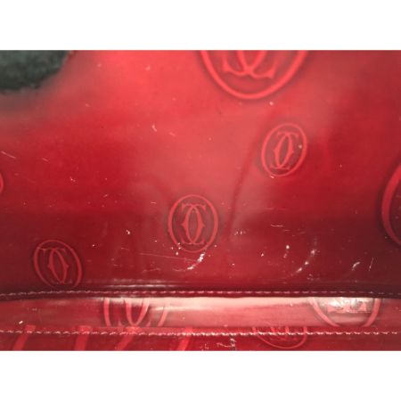  Cartier カルティエ レディース 長財布 ラウンドファスナー ハッピーバースデー エナメル ボルドー