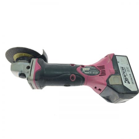  HITACHI 日立 コードレス式 18V ディスクグラインダー 2012年製 充電池2個 ケース付 G18DSL ショッキングピンク