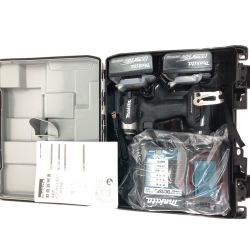 ▼▼ MAKITA マキタ コードレス式 充電式18Vインパクトドライバ 充電器・充電池2個 TD173DRGXB ブラック Aランク