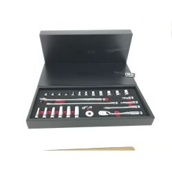 ▼▼ KTC ケーティーシー ケース付 ネプロス/9.5sq/ソケットレンチセット NTB3X26AZ ブラック Aランク