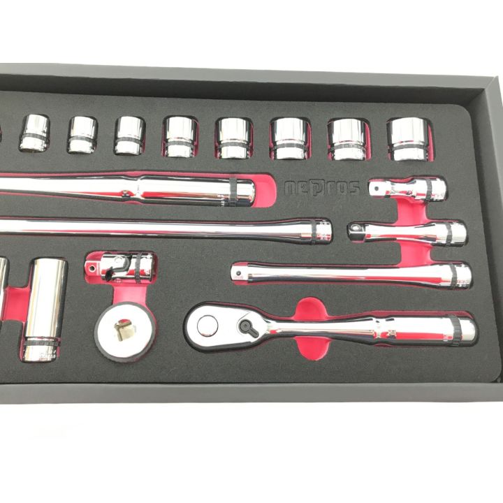 ネプロス nepros 12.7sqソケットレンチセット ラチェットハンドル付き